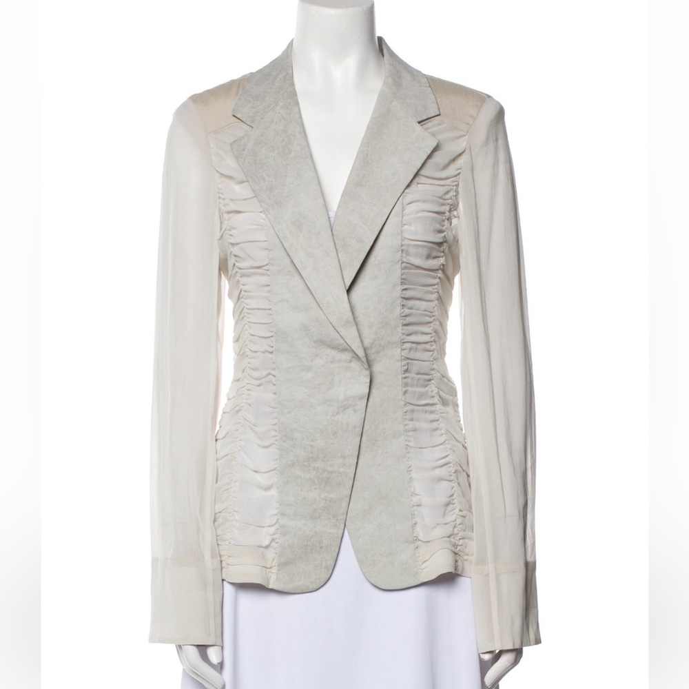 Donna Karan silk and linen Blazer